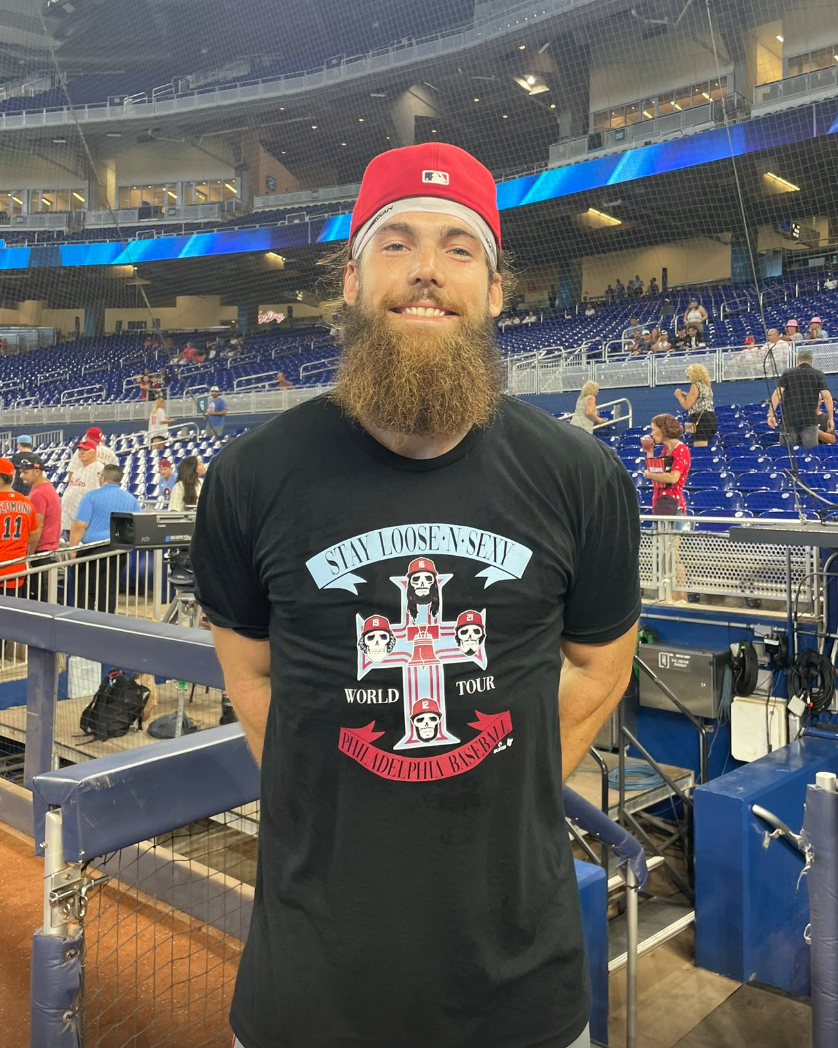 Philadelphia Baseball: Stay Loose 'N' Sexy Rock Band Tee 4