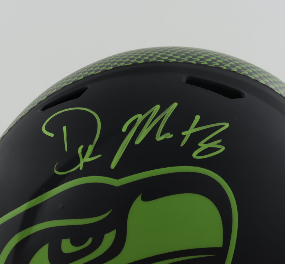 DK Metcalf Autographed Seattle Seahawks Eclipse Speed Full-Size Football Helmet