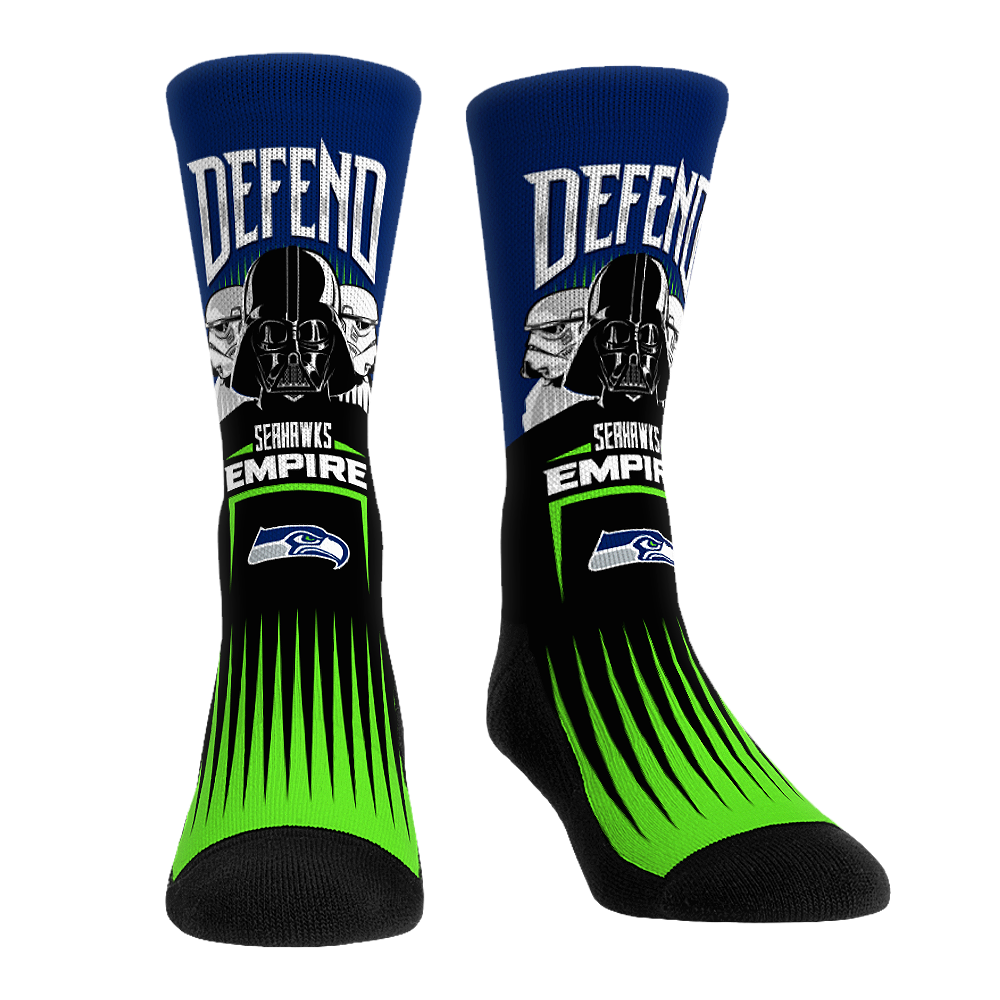 Seattle Seahawks - Star Wars  - Defend The Empire | Rock 'Em Socks 1