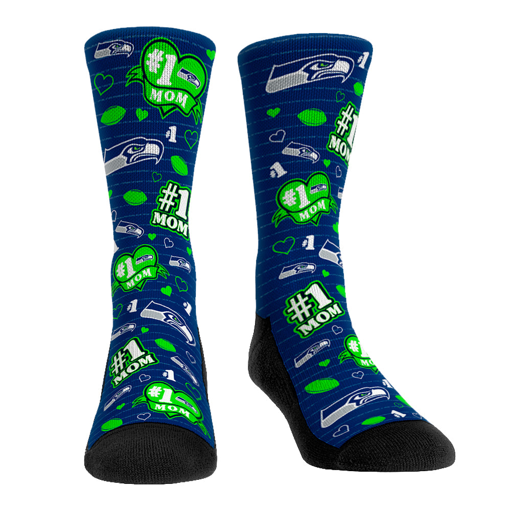 Seattle Seahawks - #1 Mom | Rock 'Em Socks 1