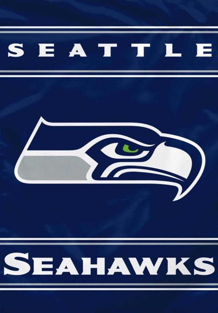 Seattle Seahawks Flag 2 Sided Logo House Banner