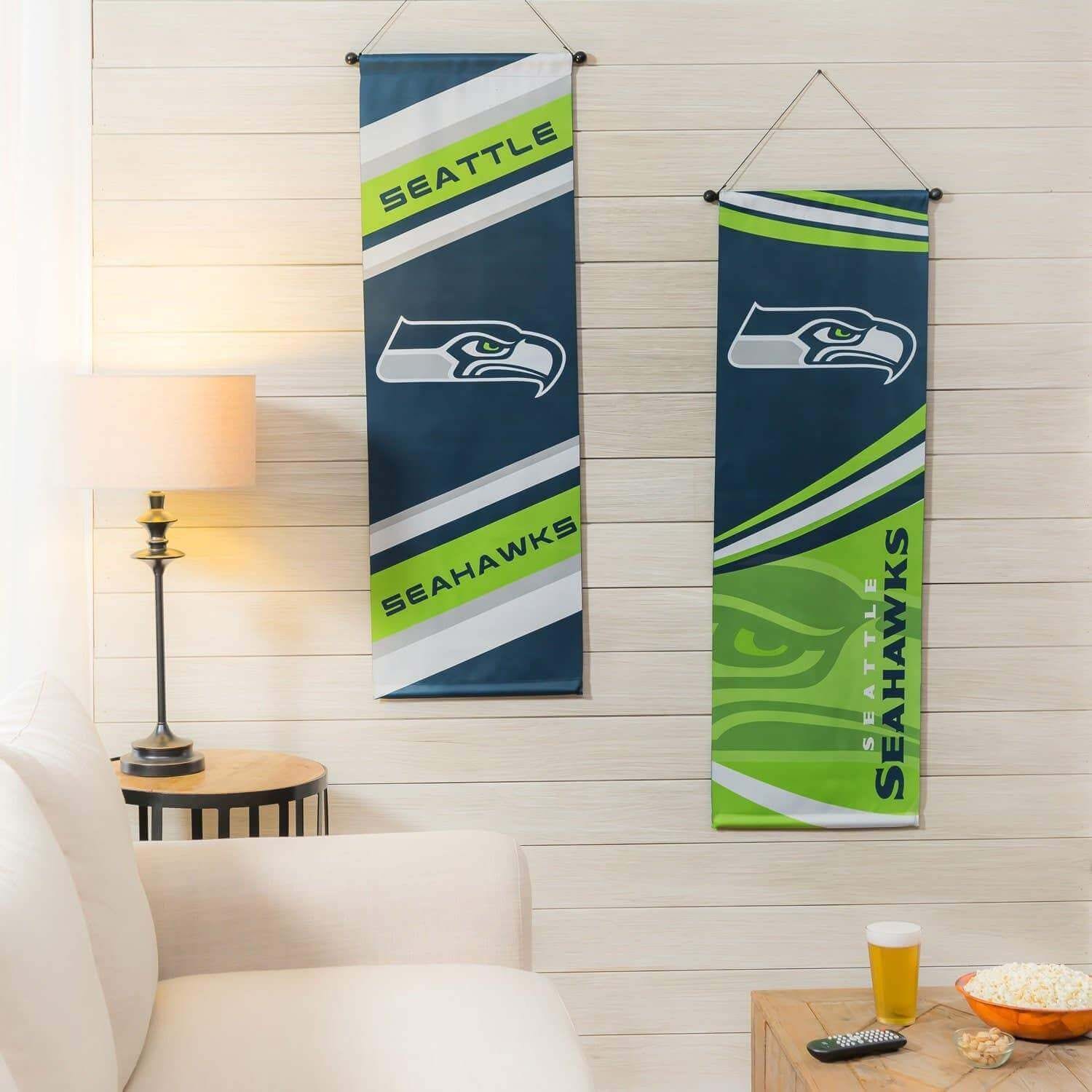 Seattle Seahawks Flag 2 Sided Wall Banner with Dowell