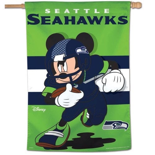 Seattle Seahawks Flag Mickey Mouse Football House Banner 1