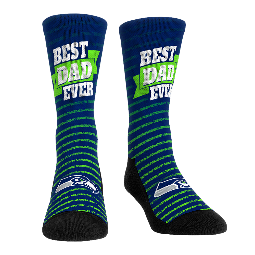 Seattle Seahawks - Best Dad Ever | Rock 'Em Socks