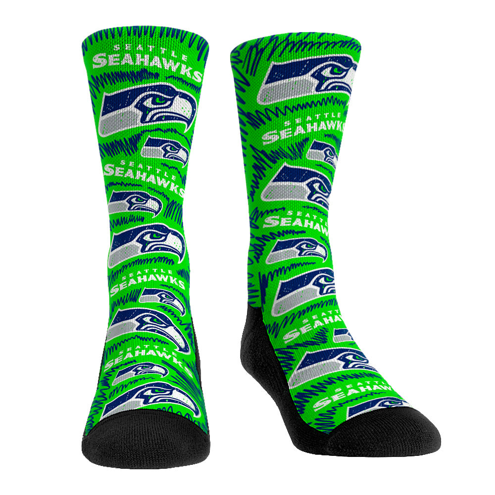 Seattle Seahawks - Logo Sketch | Rock 'Em Socks