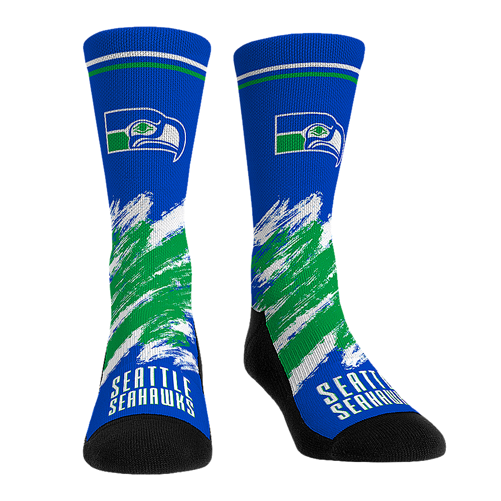 Seattle Seahawks - Throwback Paint | Rock 'Em Socks 1