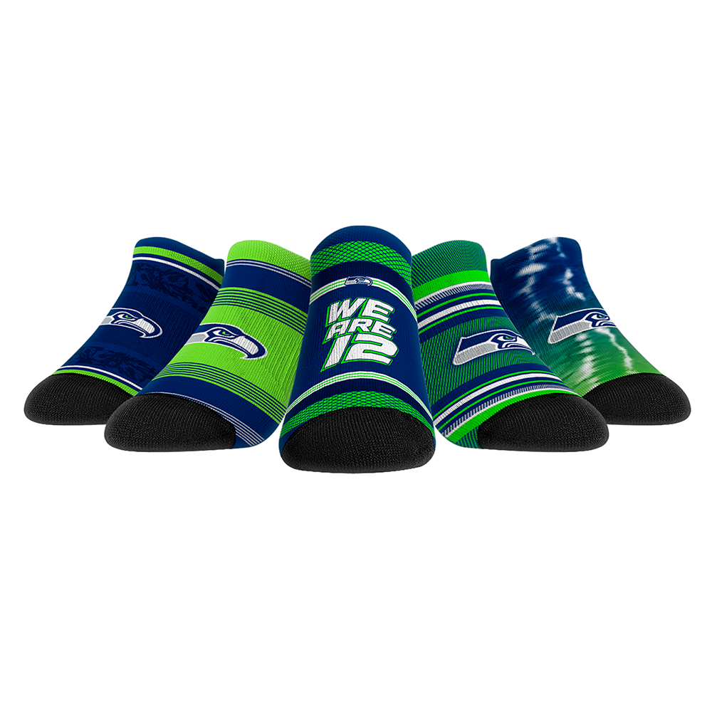 Seattle Seahawks - Low Cut  - Super Fan 5-Pack | Rock 'Em Socks