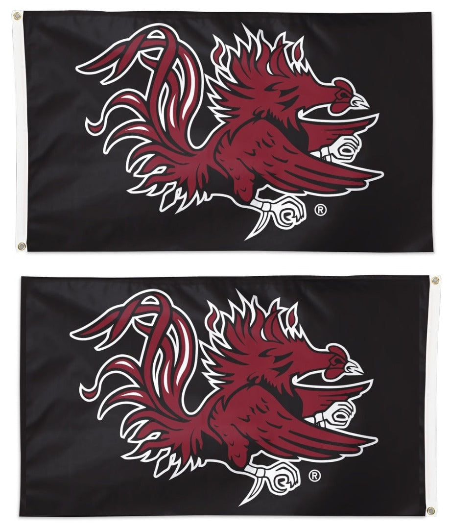 South Carolina 2 Sided 3x5 Black Flag