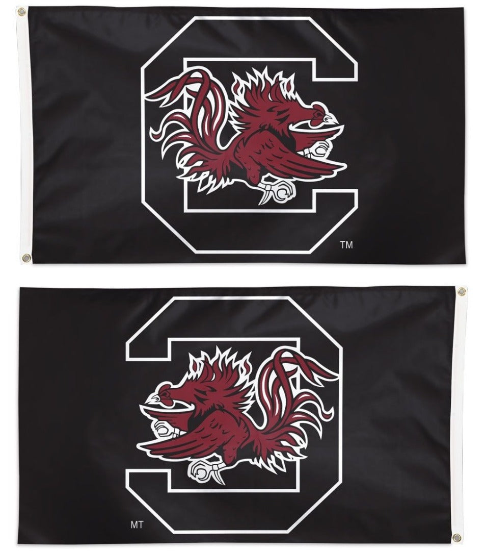 South Carolina Gamecocks Flag 3x5 Black Logo