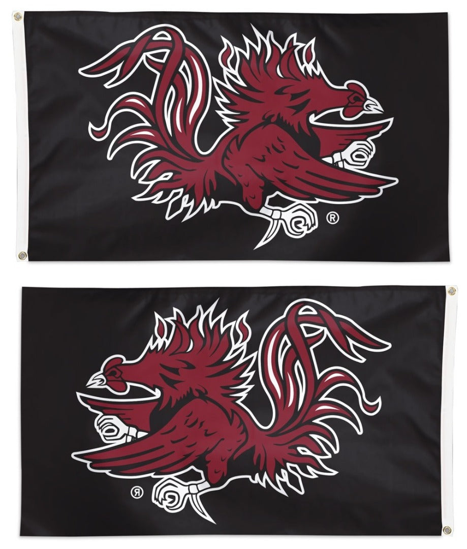 South Carolina Gamecocks Flag 3x5 Logo Black