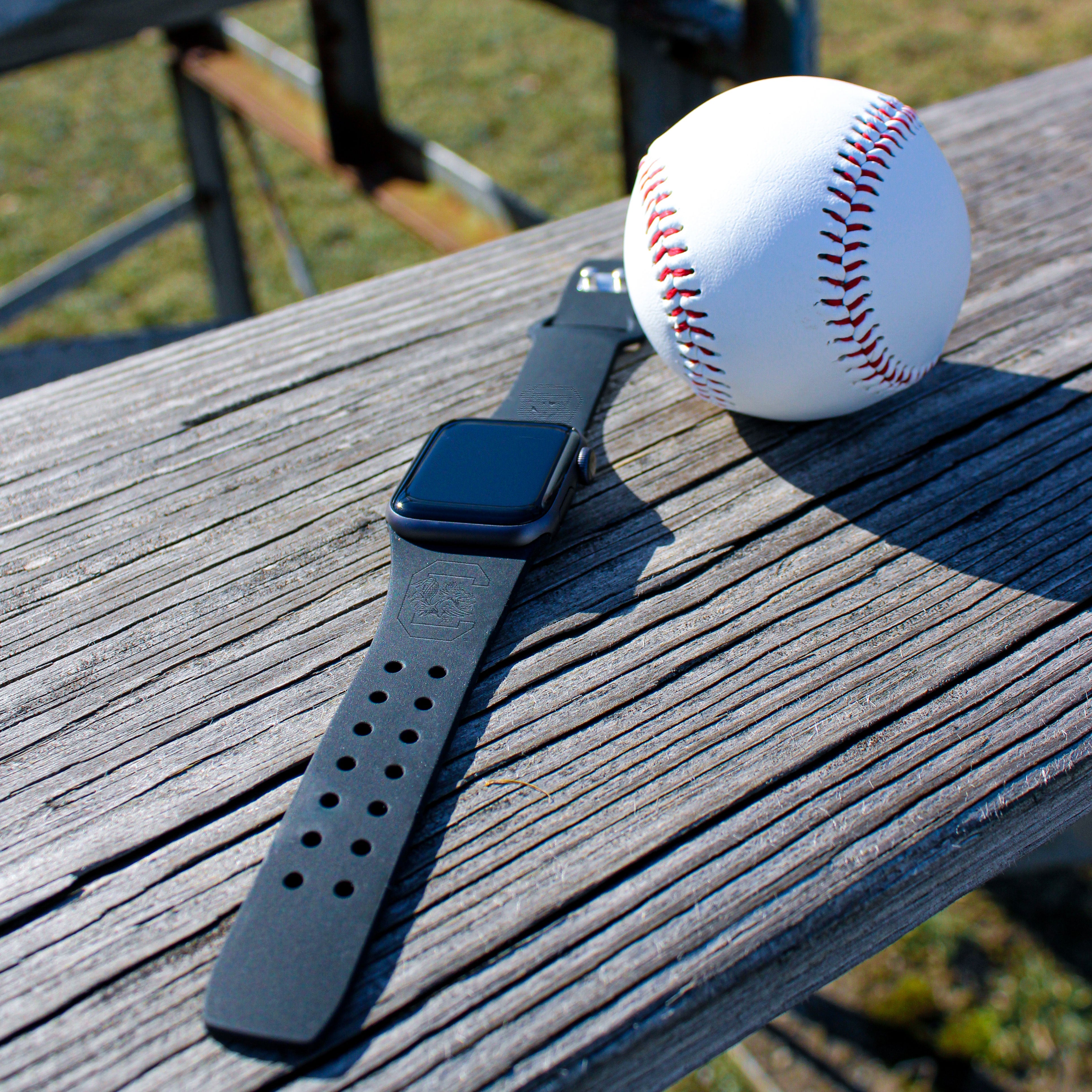 South Carolina Gamecocks Engraved Apple Watch Band 8