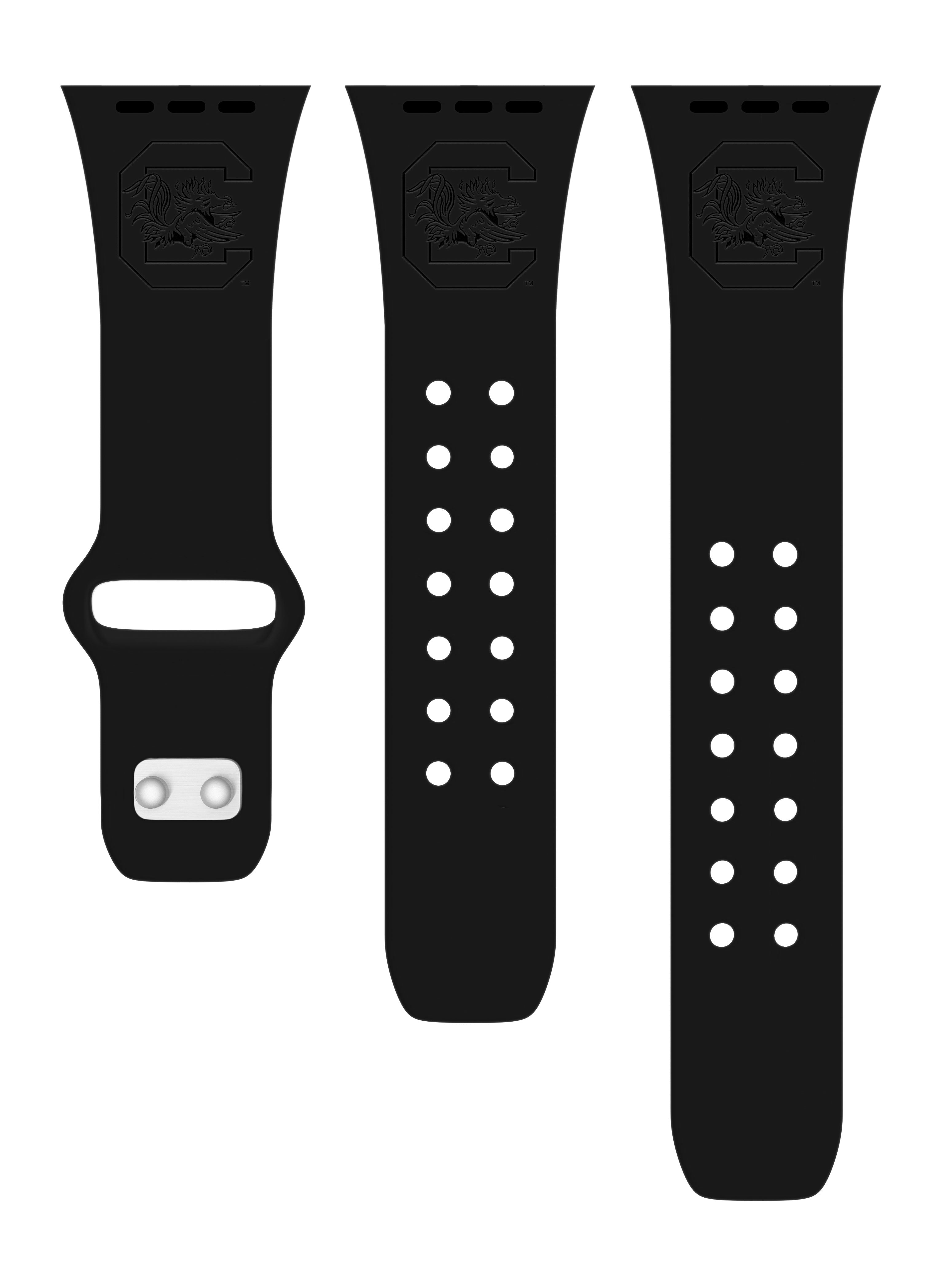 South Carolina Gamecocks Engraved Apple Watch Band 7