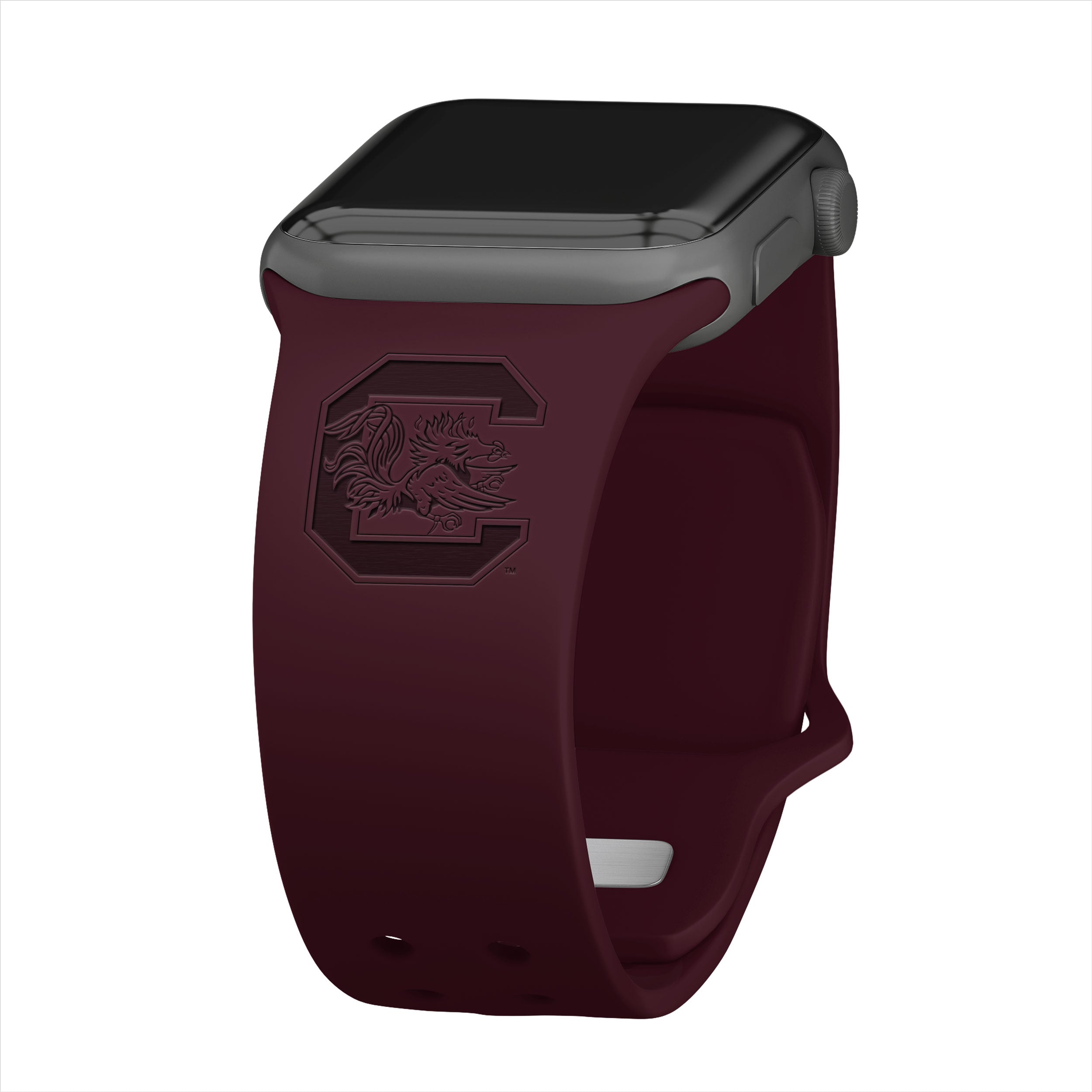 South Carolina Gamecocks Engraved Apple Watch Band 1