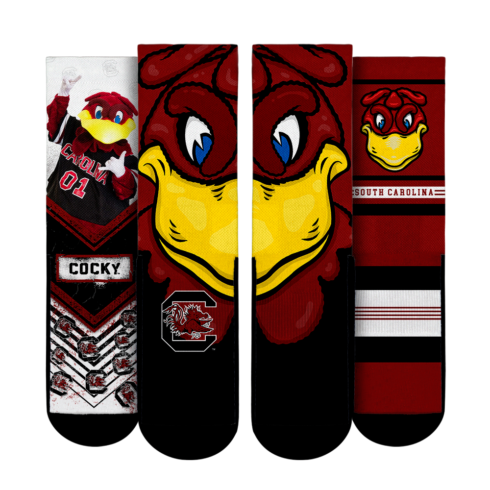 South Carolina Gamecocks - Mascot 3-Pack | Rock 'Em Socks 1
