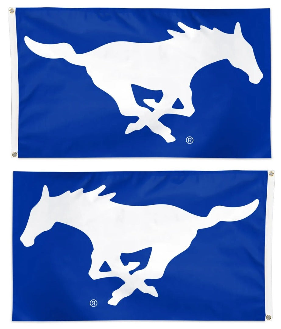 Southern Methodist Mustangs 3x5 Blue Flag