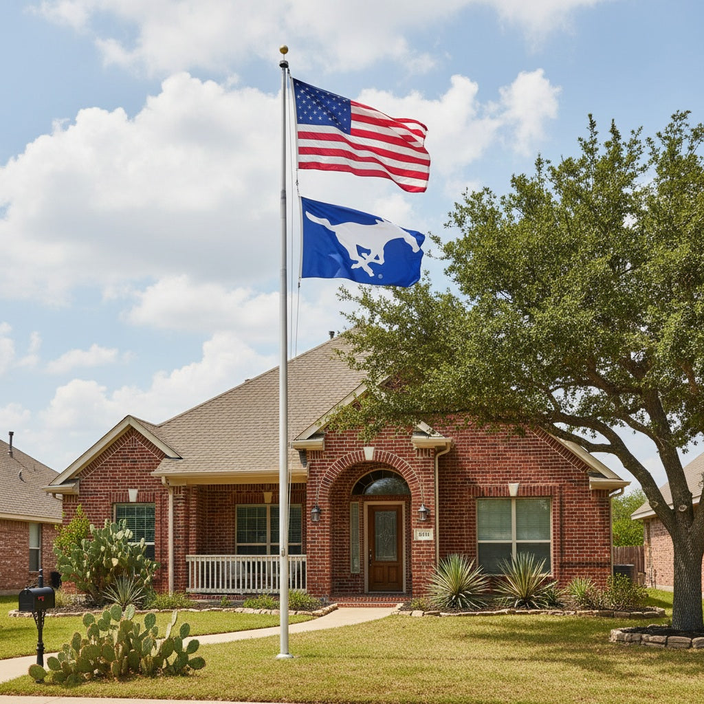 Southern Methodist Mustangs 3x5 Blue Flag