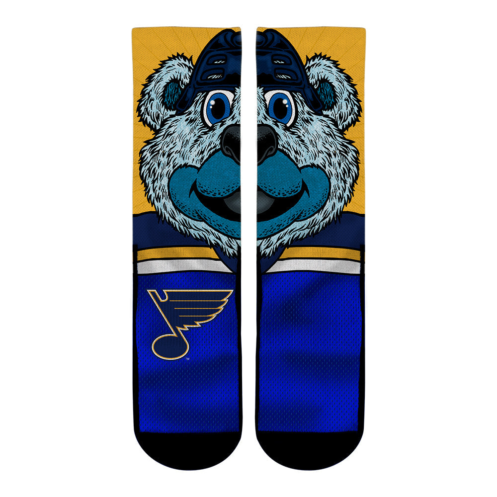 St. Louis Blues - Split Face Mascot | Rock 'Em Socks