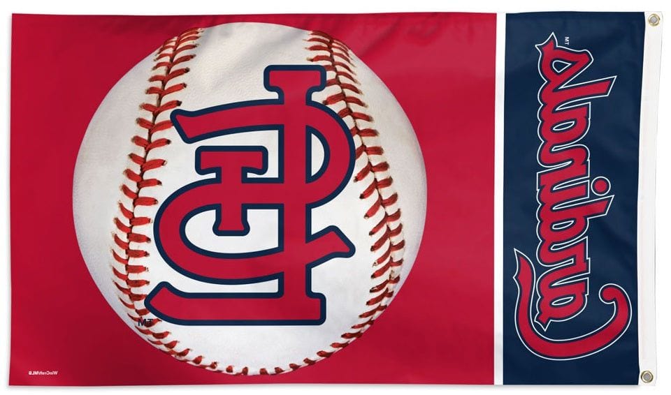 St Louis Cardinals Flag 3x5 Baseball Logo
