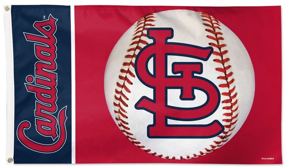 St Louis Cardinals Flag 3x5 Baseball Logo