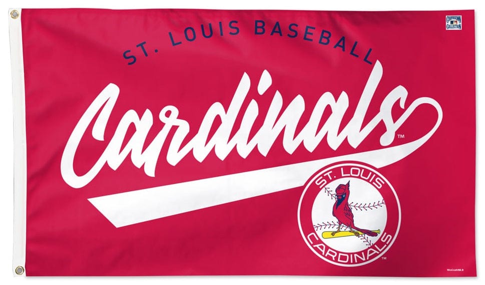 St Louis Cardinals Flag 3x5 Cooperstown Logo