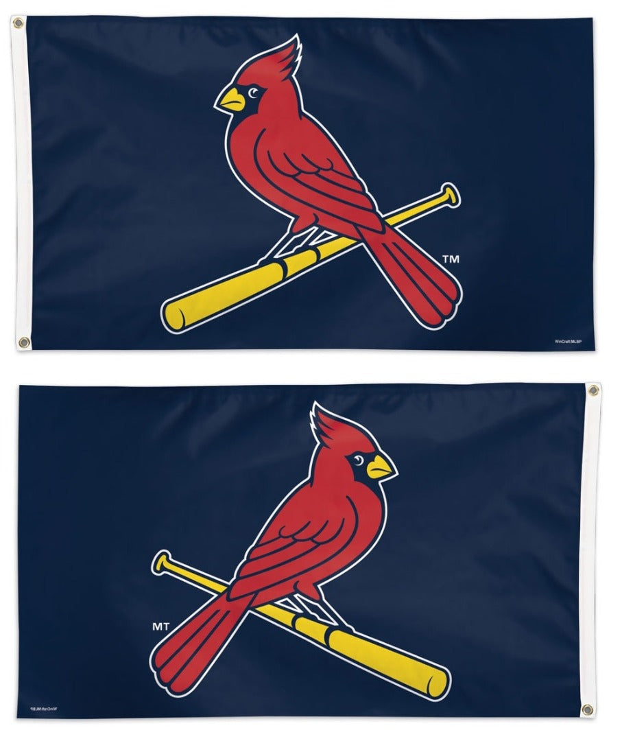 St Louis Cardinals Flag 3x5 Logo Blue