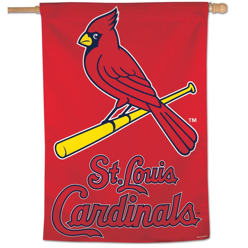 St Louis Cardinals Flag Batting Bird Logo Banner