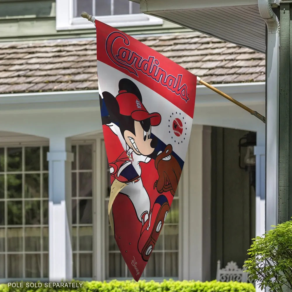 St Louis Cardinals Flag Mickey Mouse Baseball