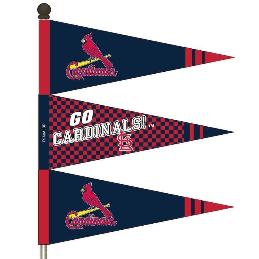 St Louis Cardinals MLB Pennant 2 Sided Wind Spinner Stake