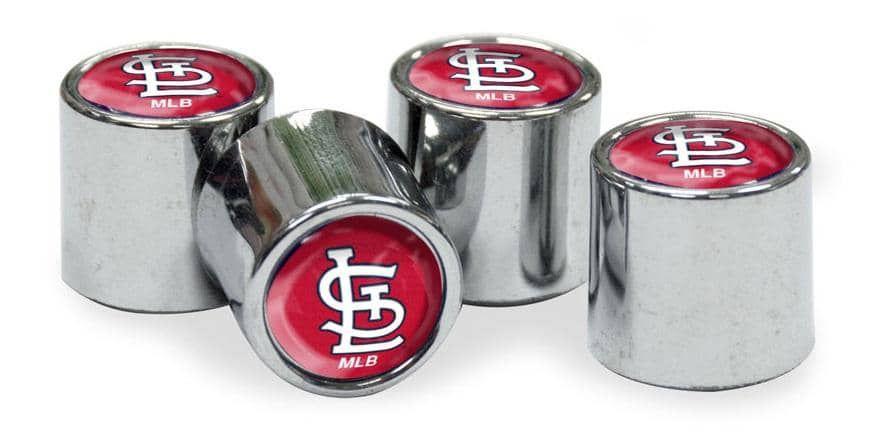 St Louis Cardinals Tire Valve Stem Caps 4-Pack