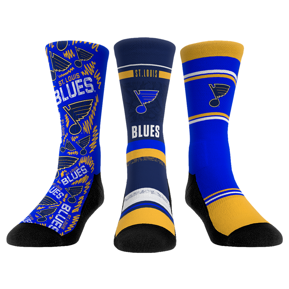 St. Louis Blues - 3-Pack | Rock 'Em Socks