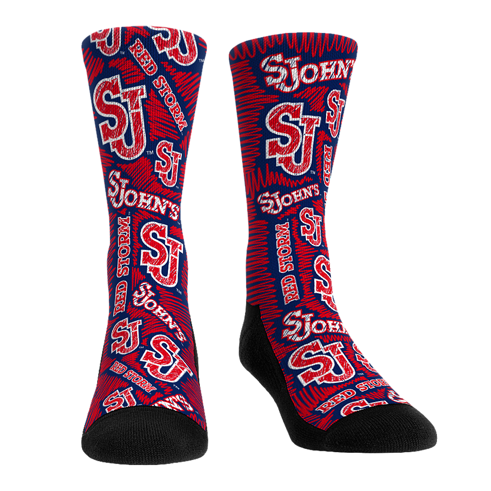 St. John's Red Storm - Logo Sketch | Rock 'Em Socks