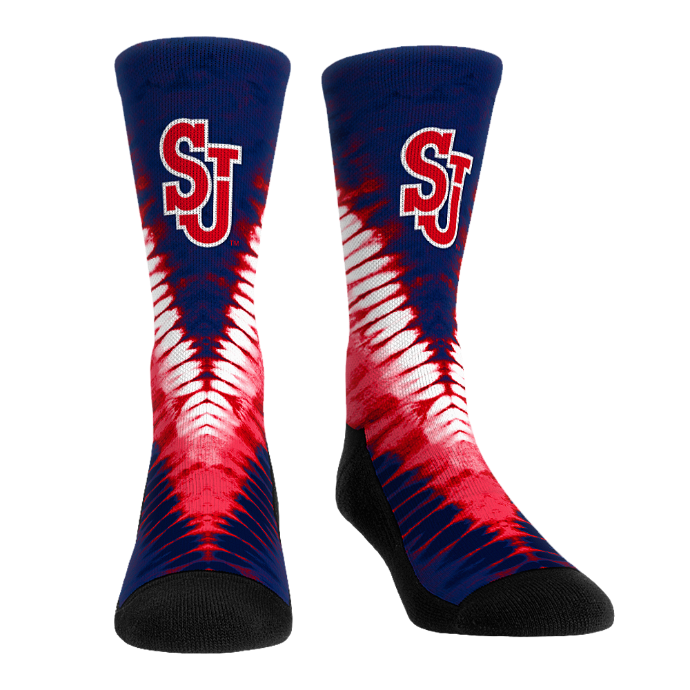 St. John's Red Storm - V Shape Tie Dye | Rock 'Em Socks