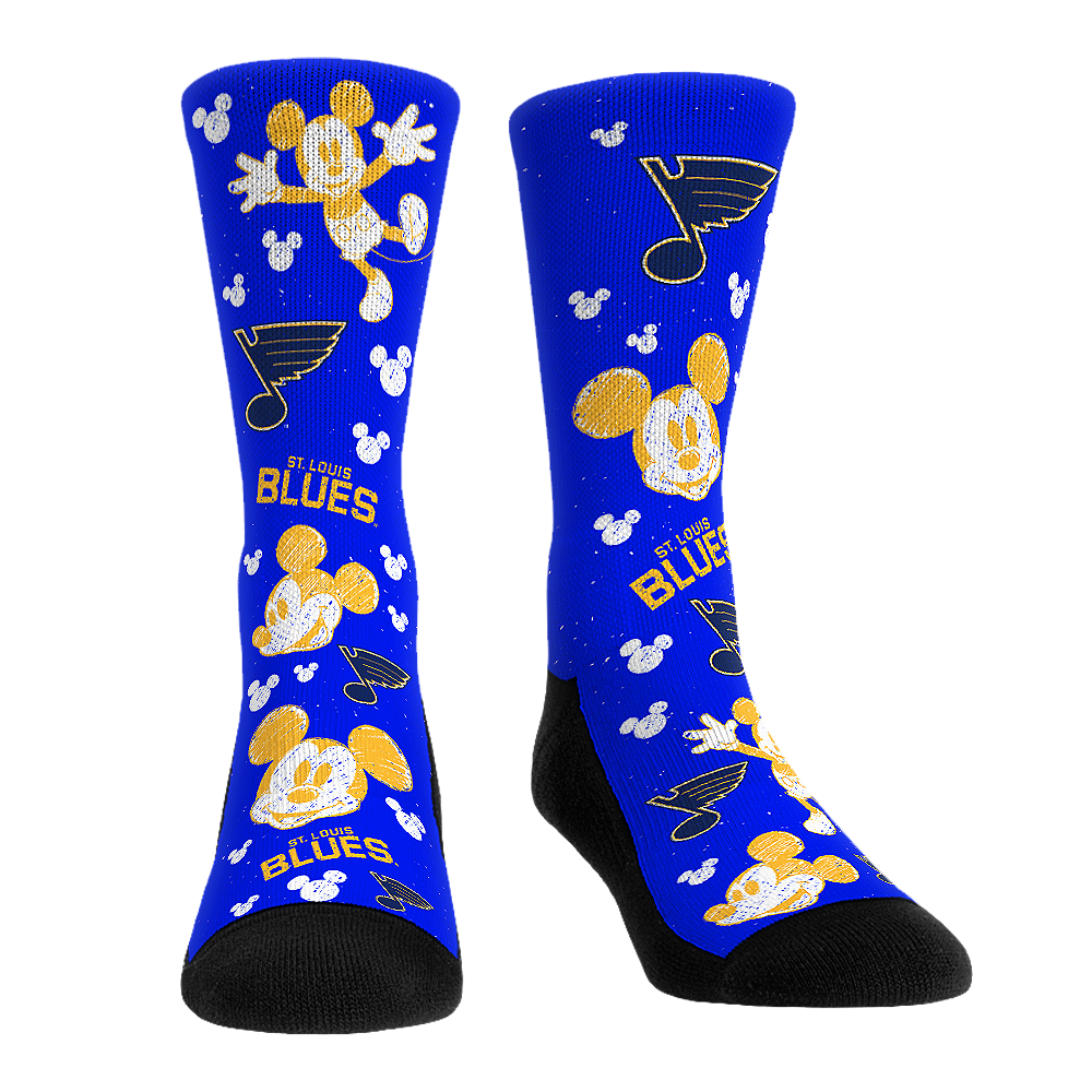 St. Louis Blues - Disney - Mickey Sketch | Rock 'Em Socks