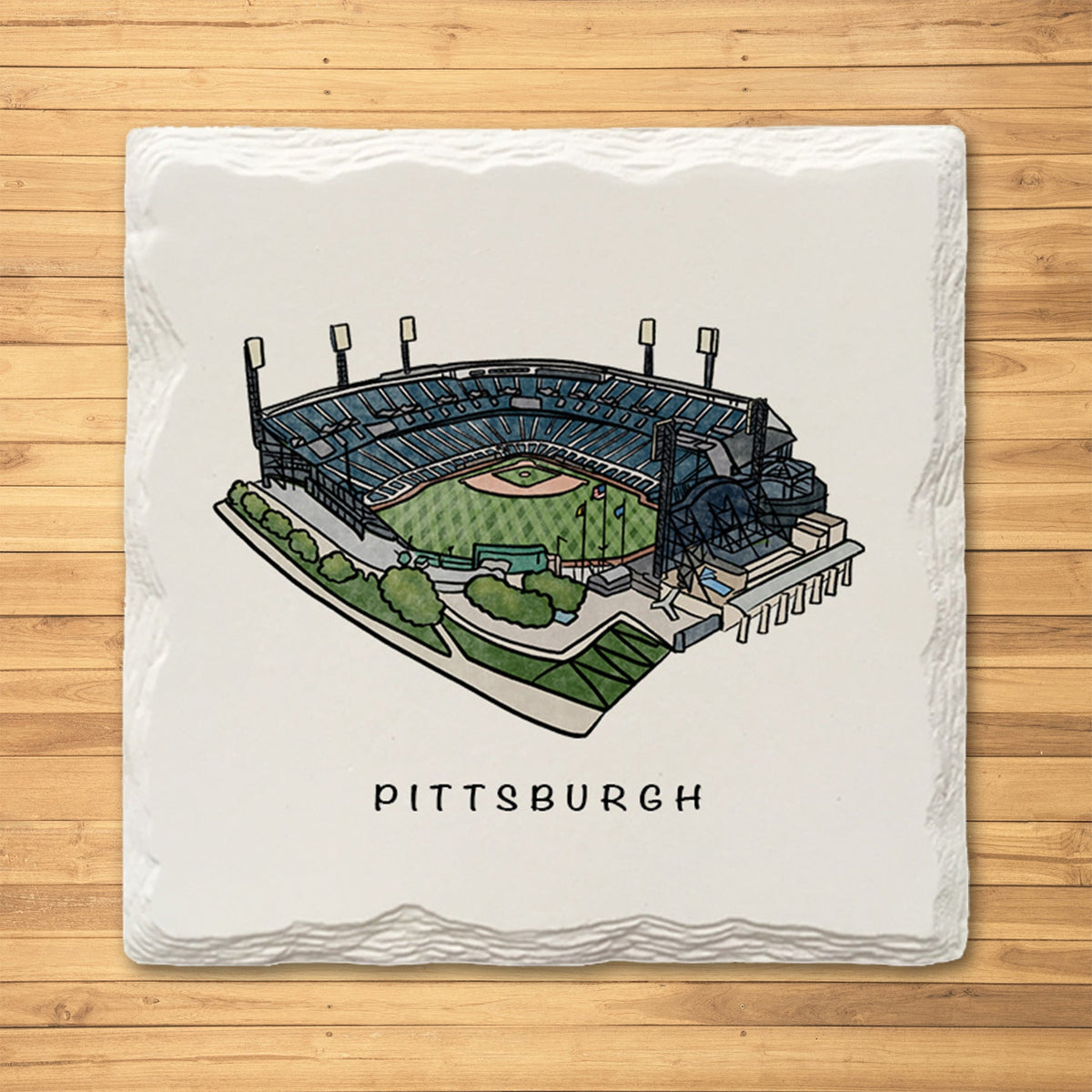 Pittsburgh Baseball Variety Pack - Ceramic Drink Coasters - 4 Pack 5