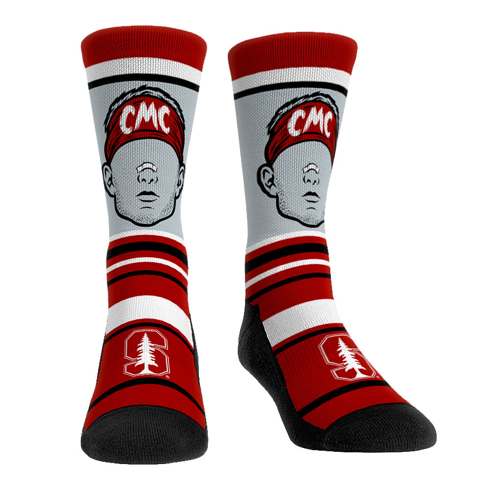 Christian McCaffrey - Stanford Cardinal  - Superstar Stripes | Rock 'Em Socks