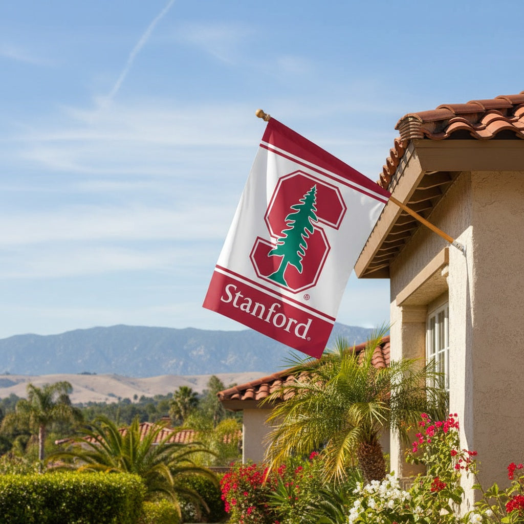Stanford University Flag Vertical House Banner