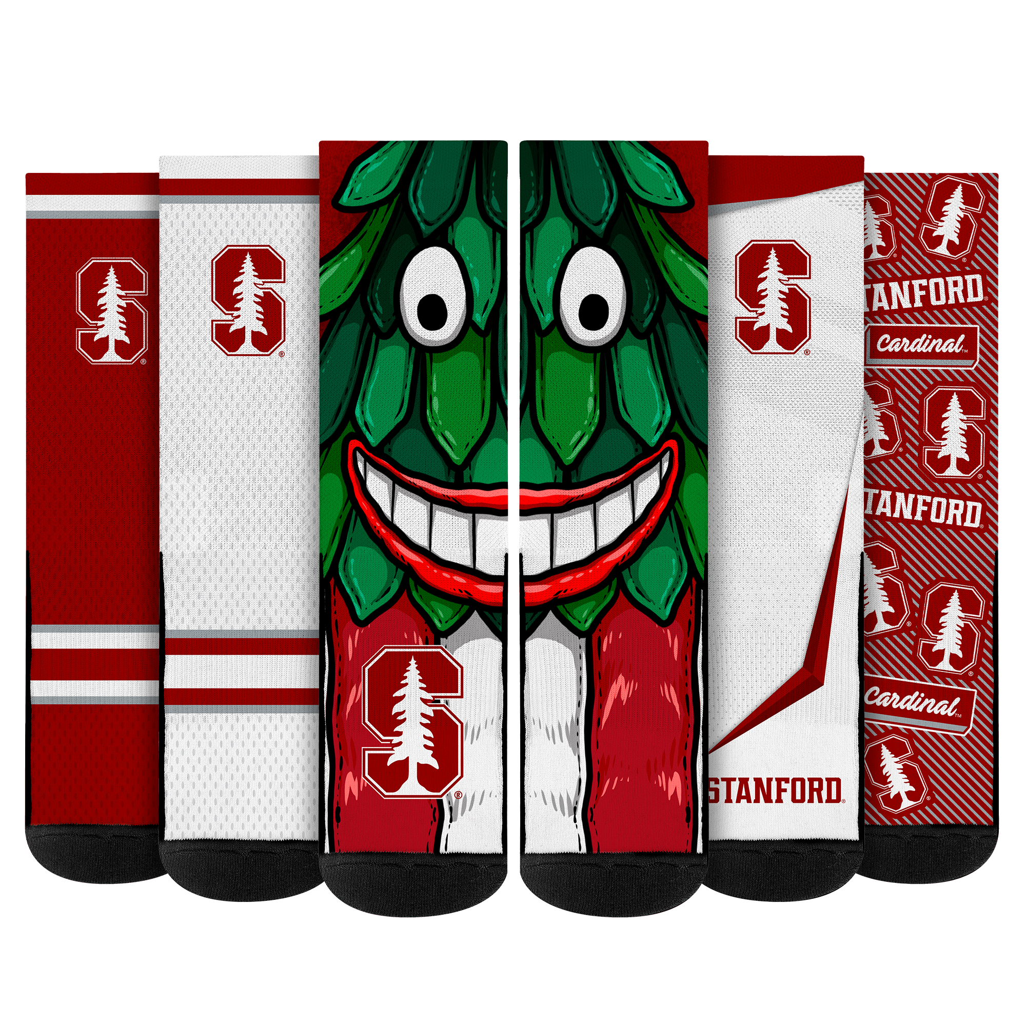 Stanford Cardinal - Super Fan Bundle 5-Pack | Rock 'Em Socks 1