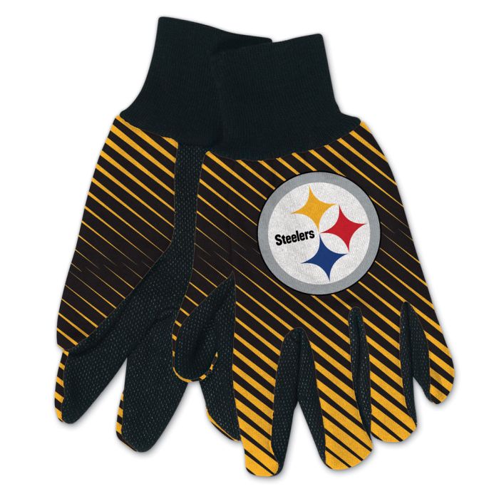Pittsburgh Steelers Adult Two-Tone Gloves 1