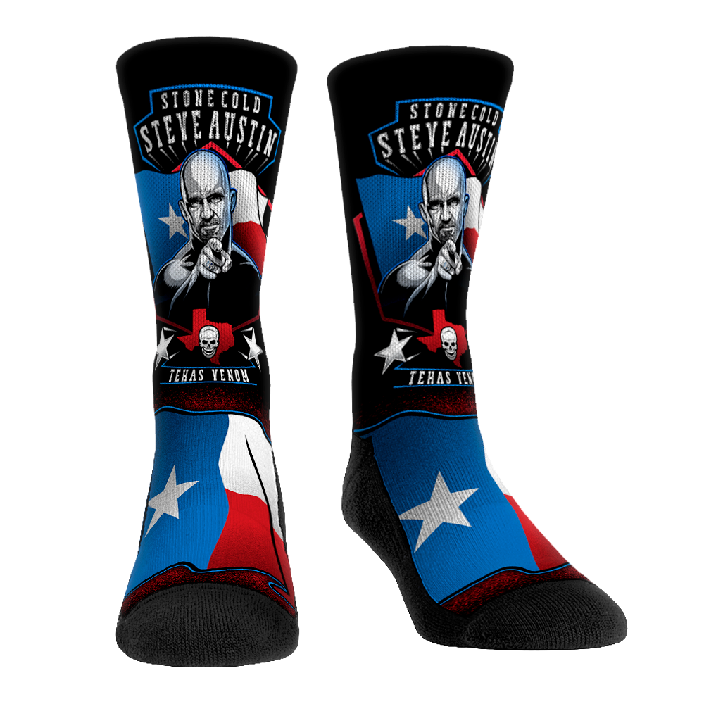 Stone Cold Steve Austin - Texas Flag | Rock 'Em Socks 1