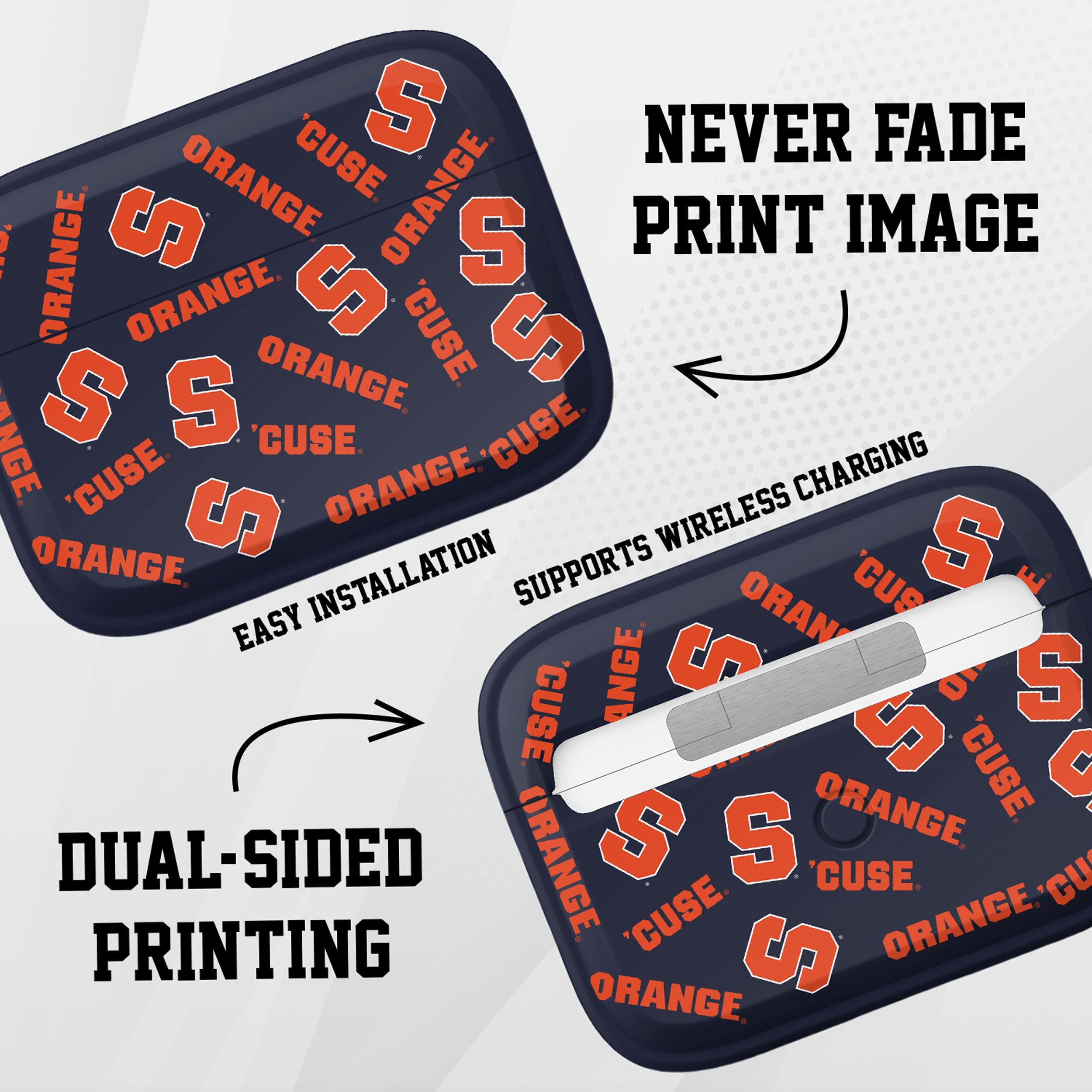 Syracuse Orange HDX AirPods Pro 1 & 2 Case Cover 7