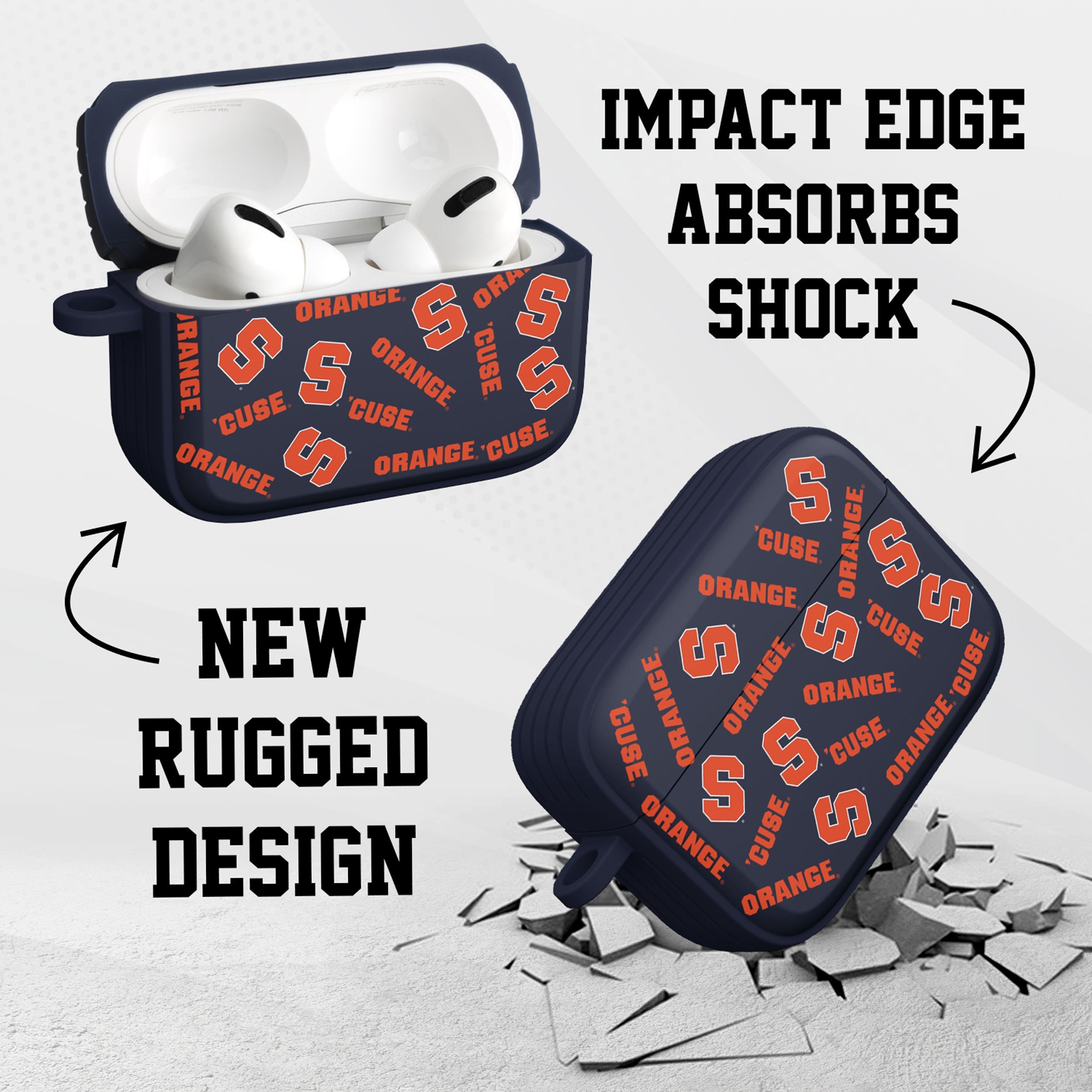 Syracuse Orange HDX AirPods Pro 1 & 2 Case Cover 8