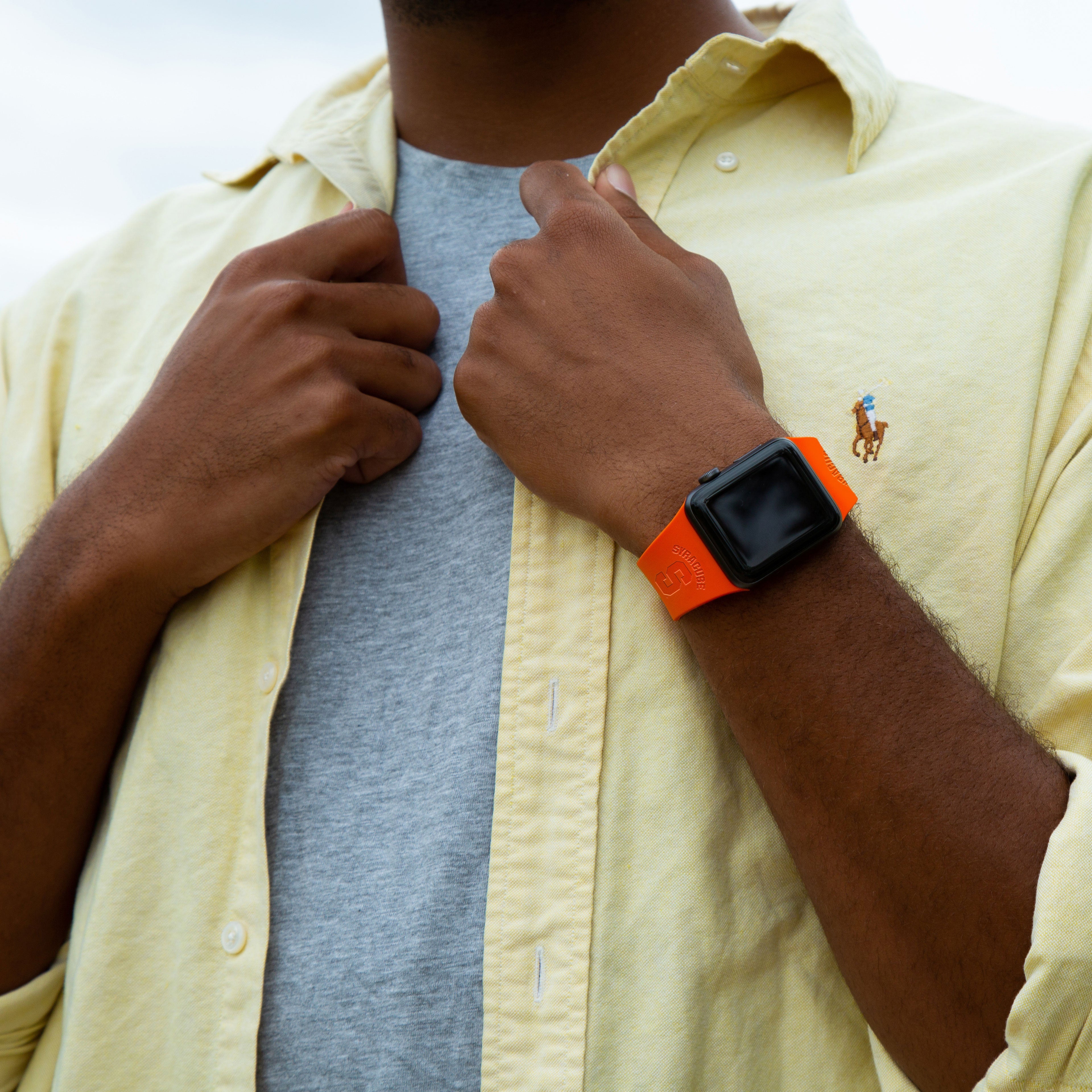 Syracuse Orange Engraved Apple Watch Band 8