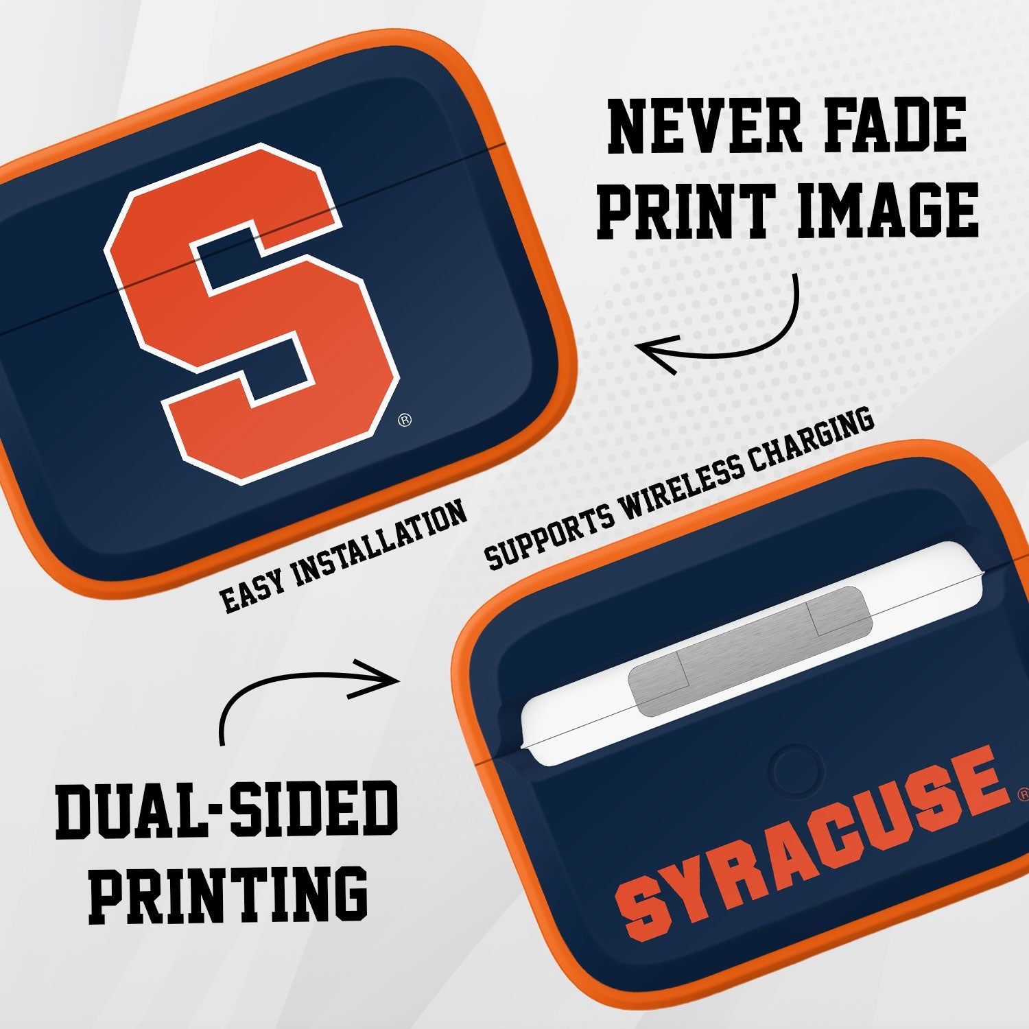 Syracuse Orange HDX AirPods Pro 1 & 2 Case Cover 2