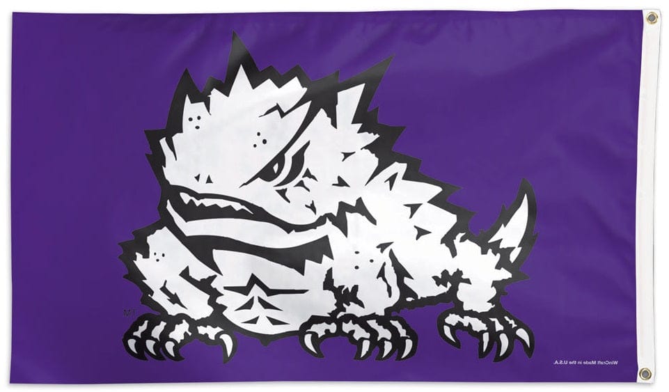 TCU Flag 3x5 Horned Frogs Logo