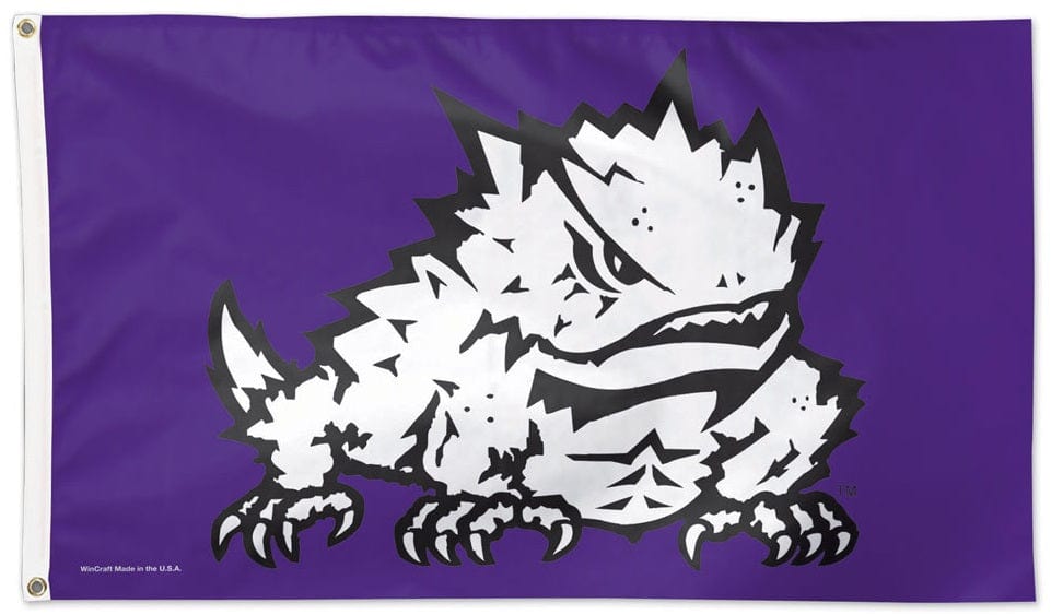 TCU Flag 3x5 Horned Frogs Logo