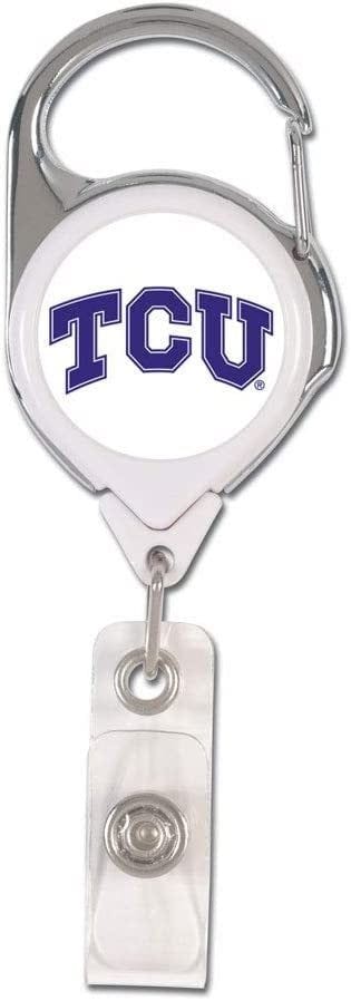 TCU Horned Frogs Reel Retractable Name Badge Holder