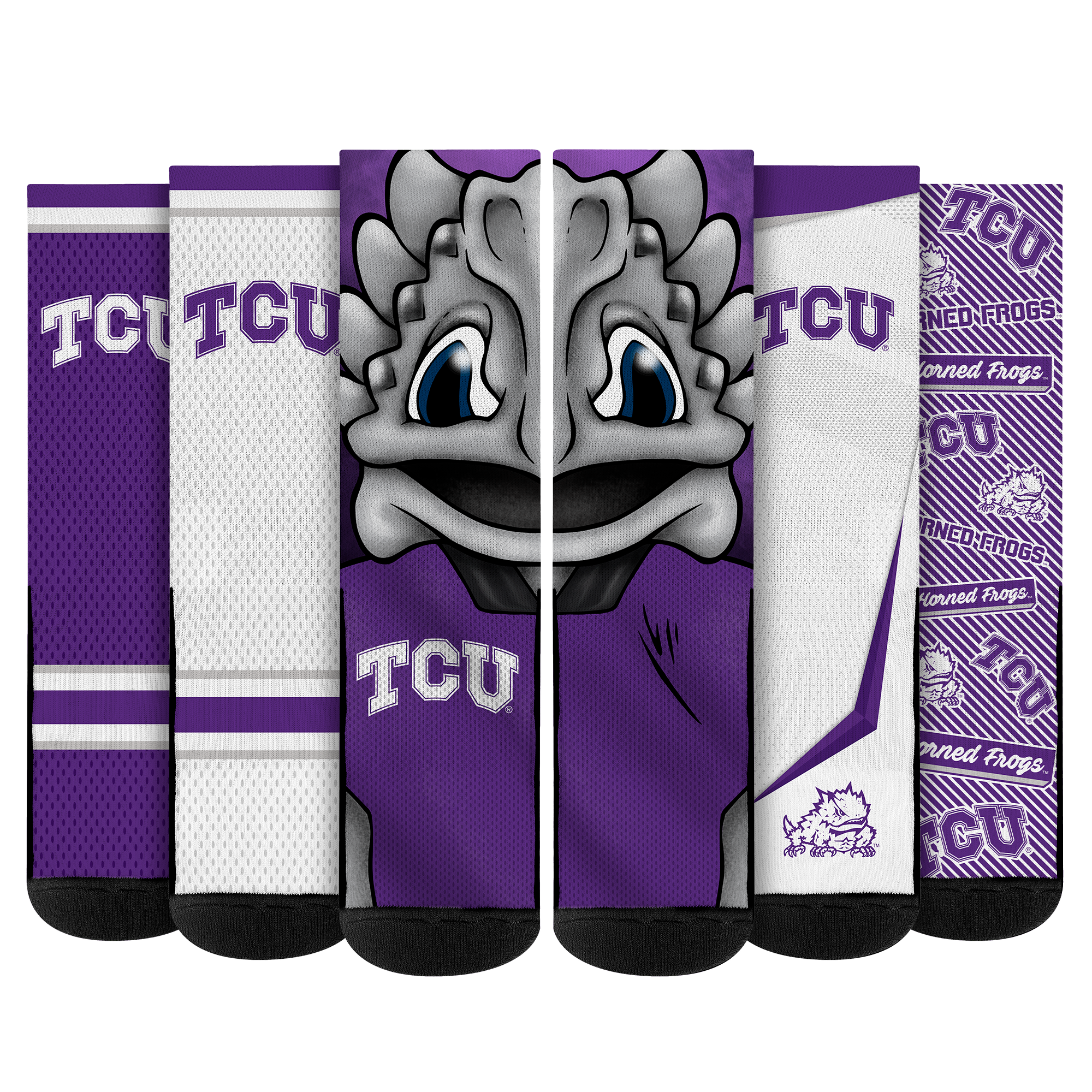 TCU Horned Frogs - Super Fan Bundle 5-Pack | Rock 'Em Socks