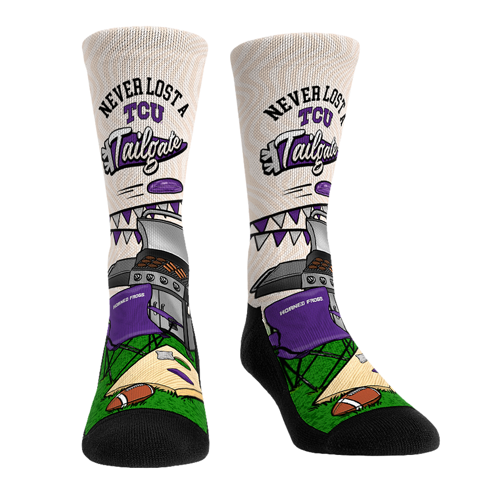 TCU Horned Frogs - Never Lost a Tailgate | Rock 'Em Socks