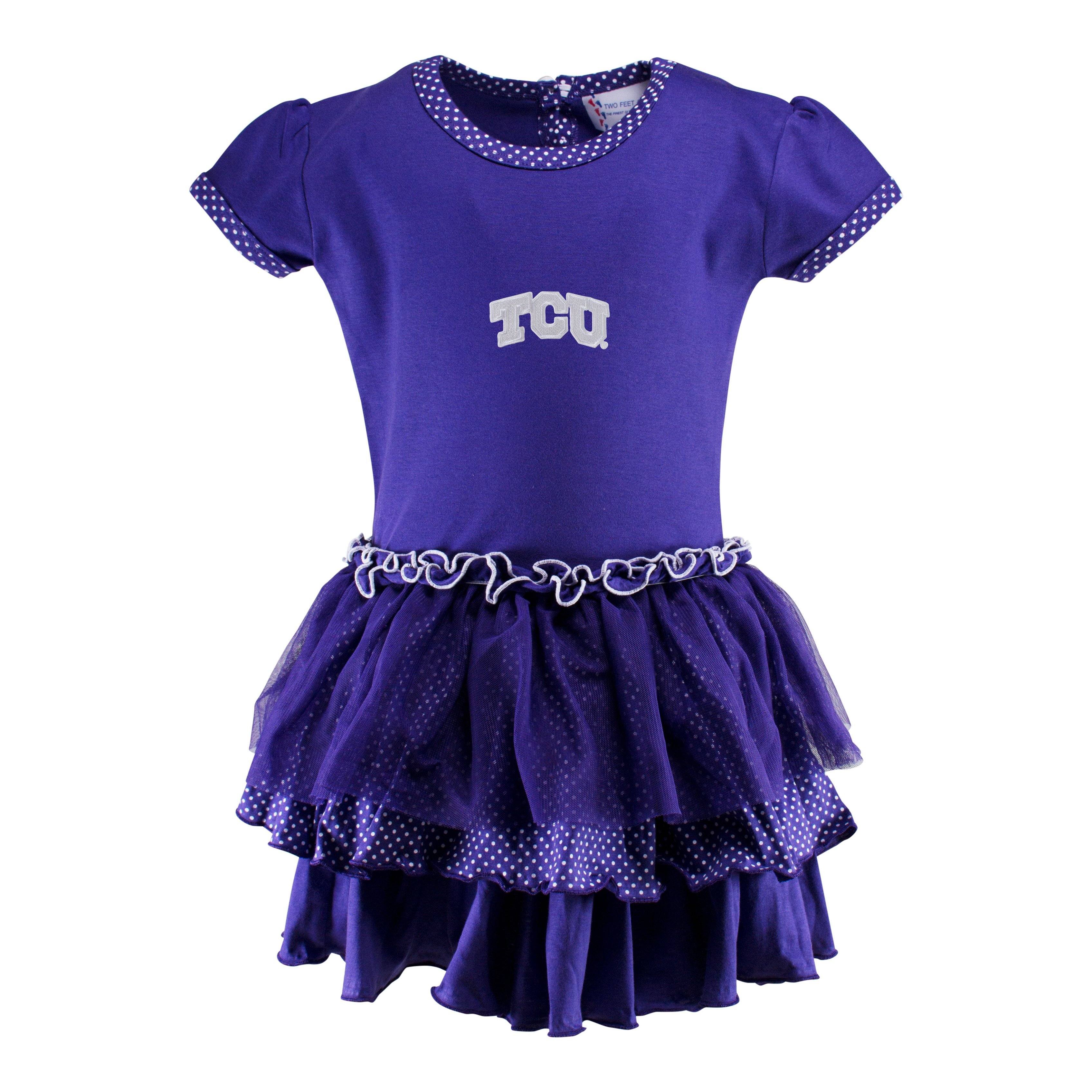 Texas Christian University Pin Dot Tutu Dress | Two Feet Ahead