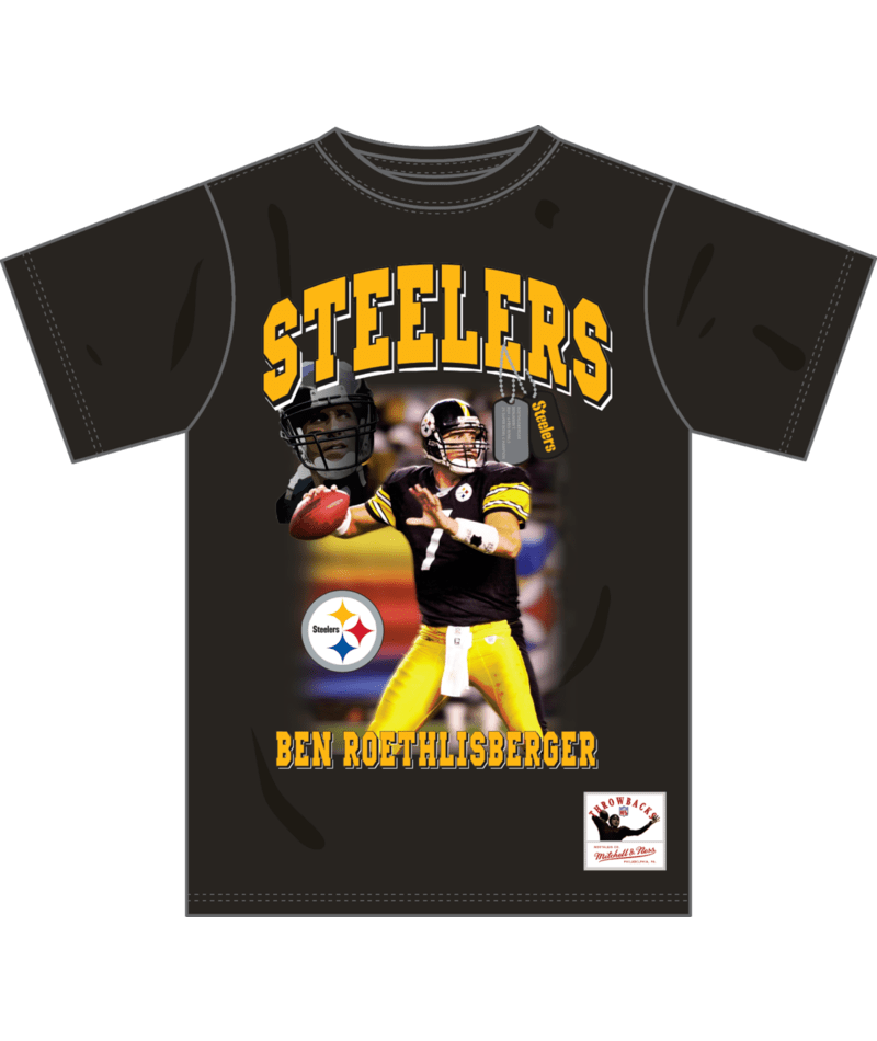 Pittsburgh Steelers - NFL Photo Reel Ben Roethlisberger Short Sleeve T-Shirt 1